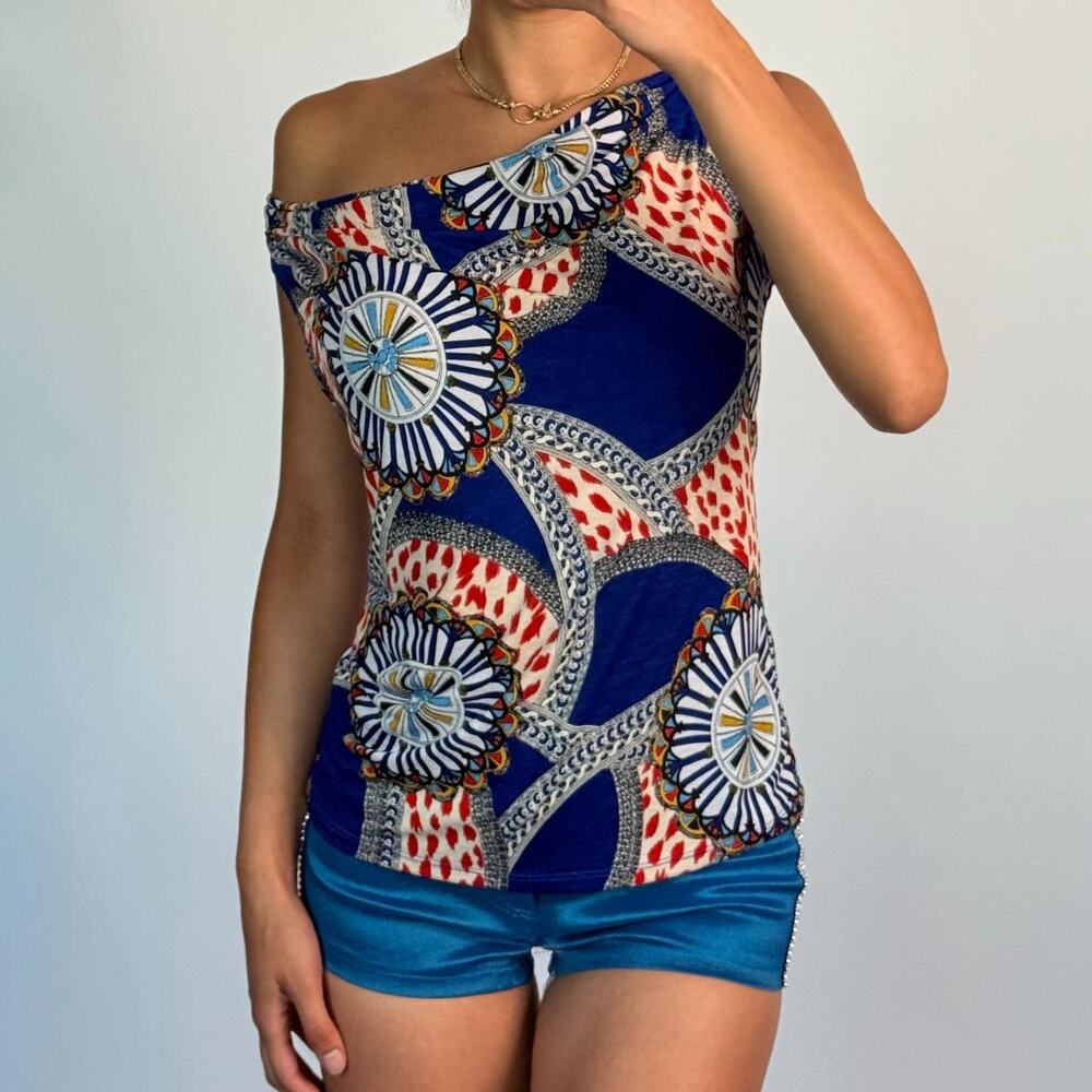 Printed multicolor top size s